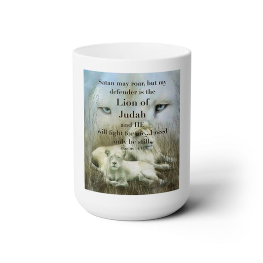 Be Still  Lions Mug 15oz